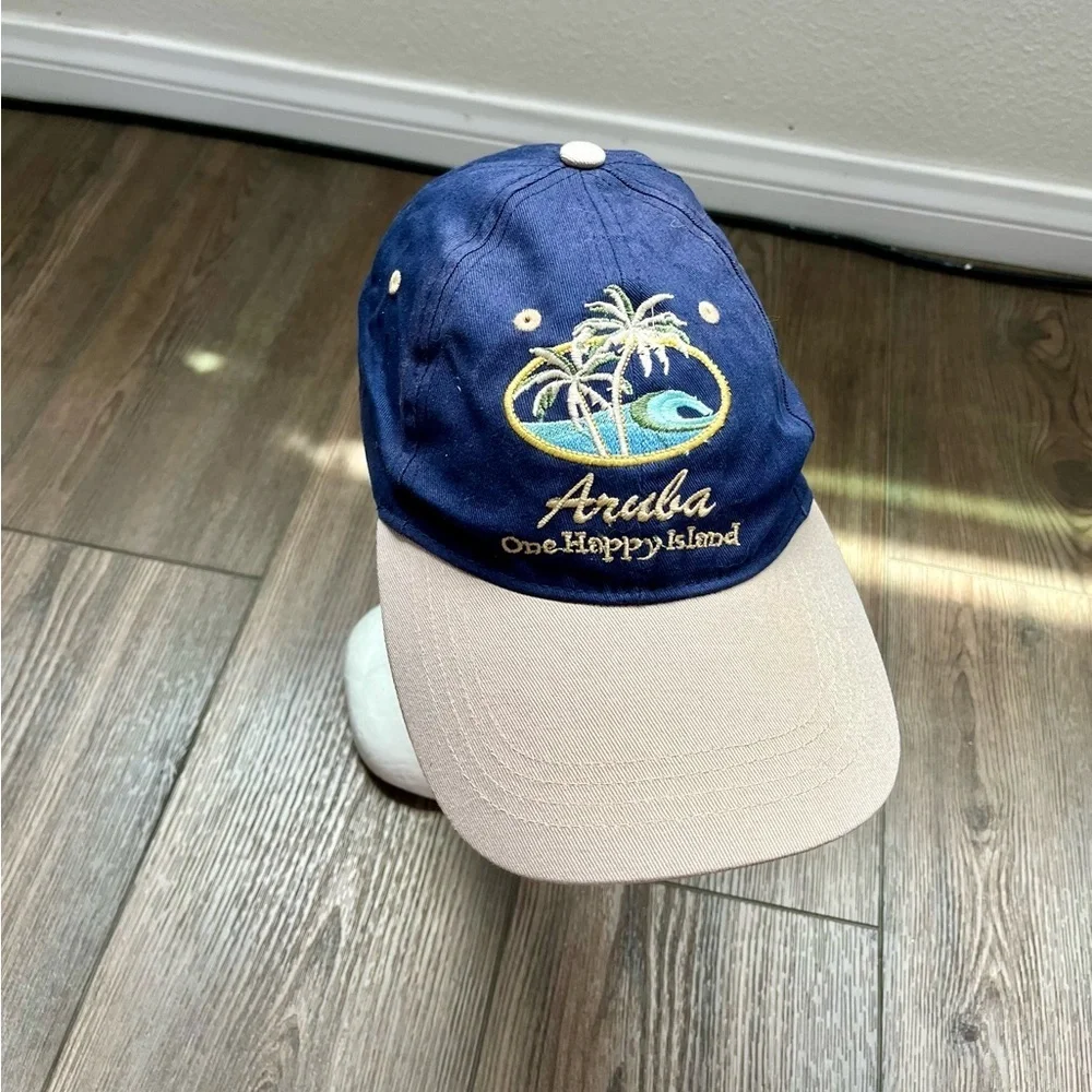 Aruba Navy and Tan Cap